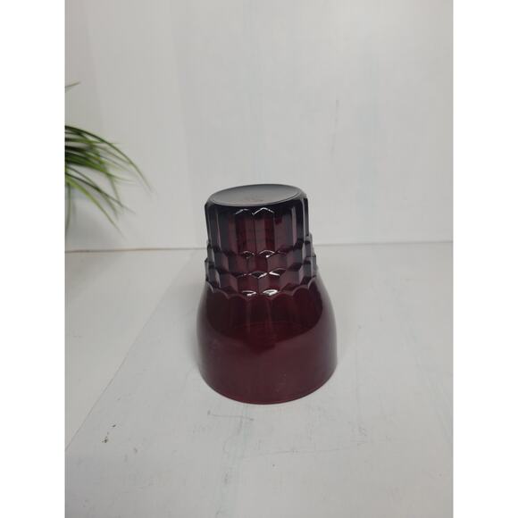 Vintage Ruby Red Windsor Tumbler, Anchor Hocking, Mid Century Glasses 10 oz - Picture 2 of 3